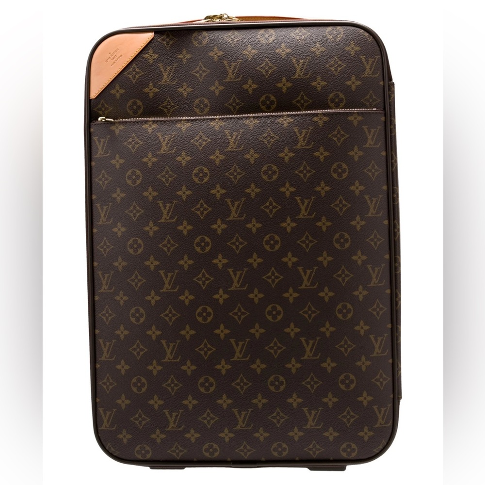 Authe Louis Vuitton Brown Monogram Luggage